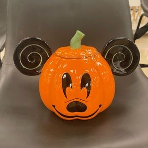 Mickey Mouse Pumpkin Cookie Jar
